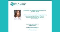 Desktop Screenshot of dr-singer.net