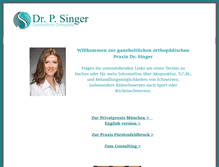 Tablet Screenshot of dr-singer.net